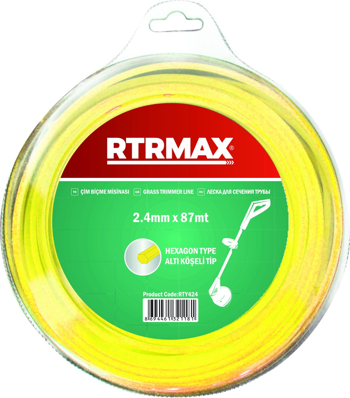 Tırpan Misinası Altıgen 2.4mm*87M RTY424