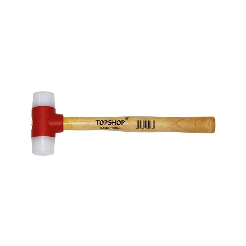 Topshop Ağaç Saplı Plastik Tokmak 40 Mm Plastik Tokmaklar