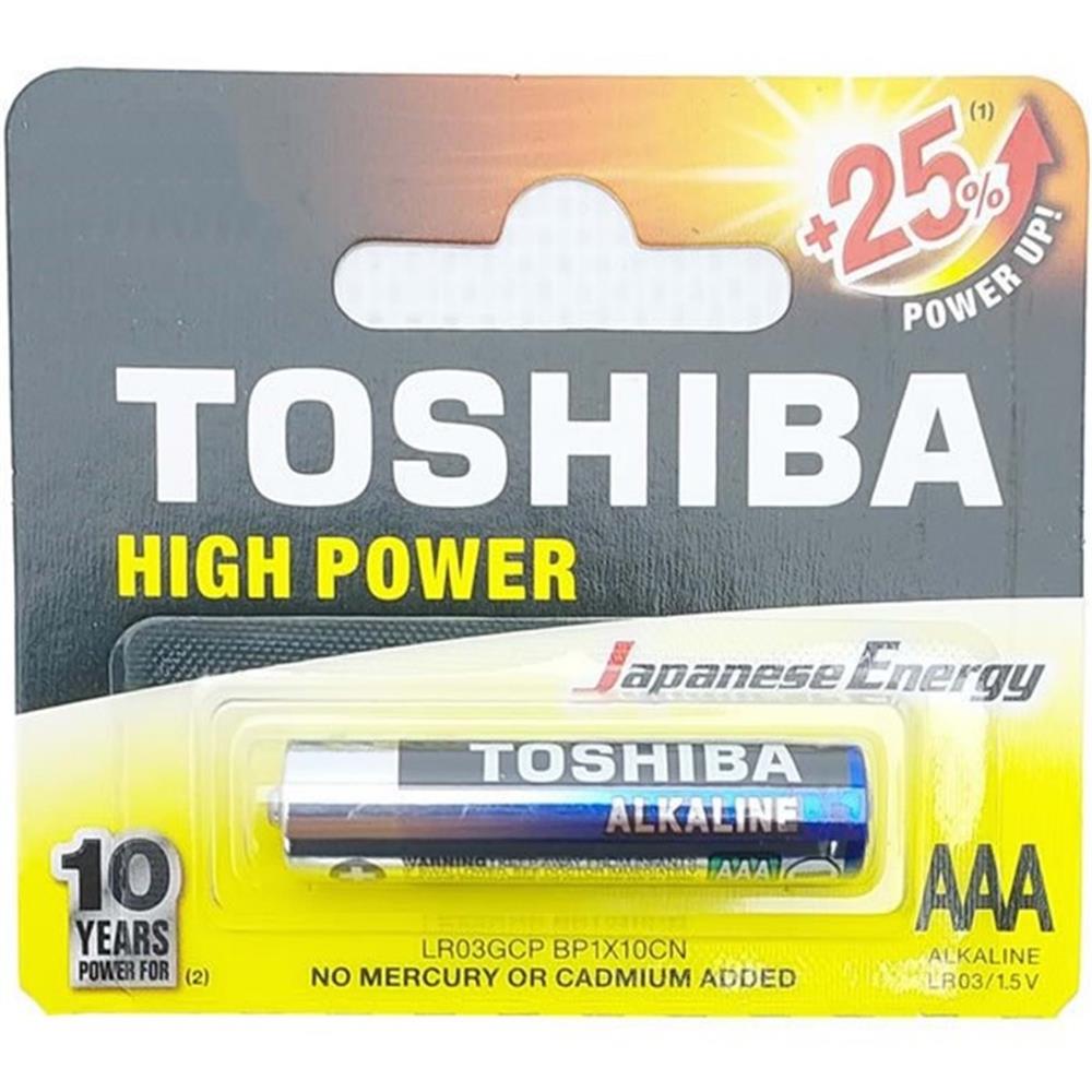 Toshıba Alkalıne AAA 1,5V İnce Pil 1 AdetPil ve Bataryalar