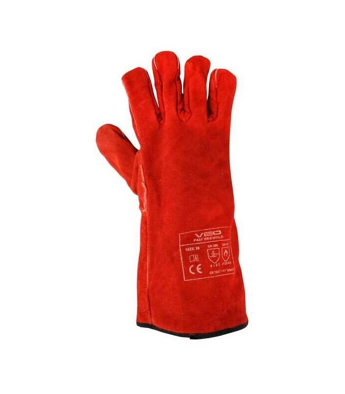 Veo Kırmızı Kaynakçı Eldiveni F437 No:10Eldivenler