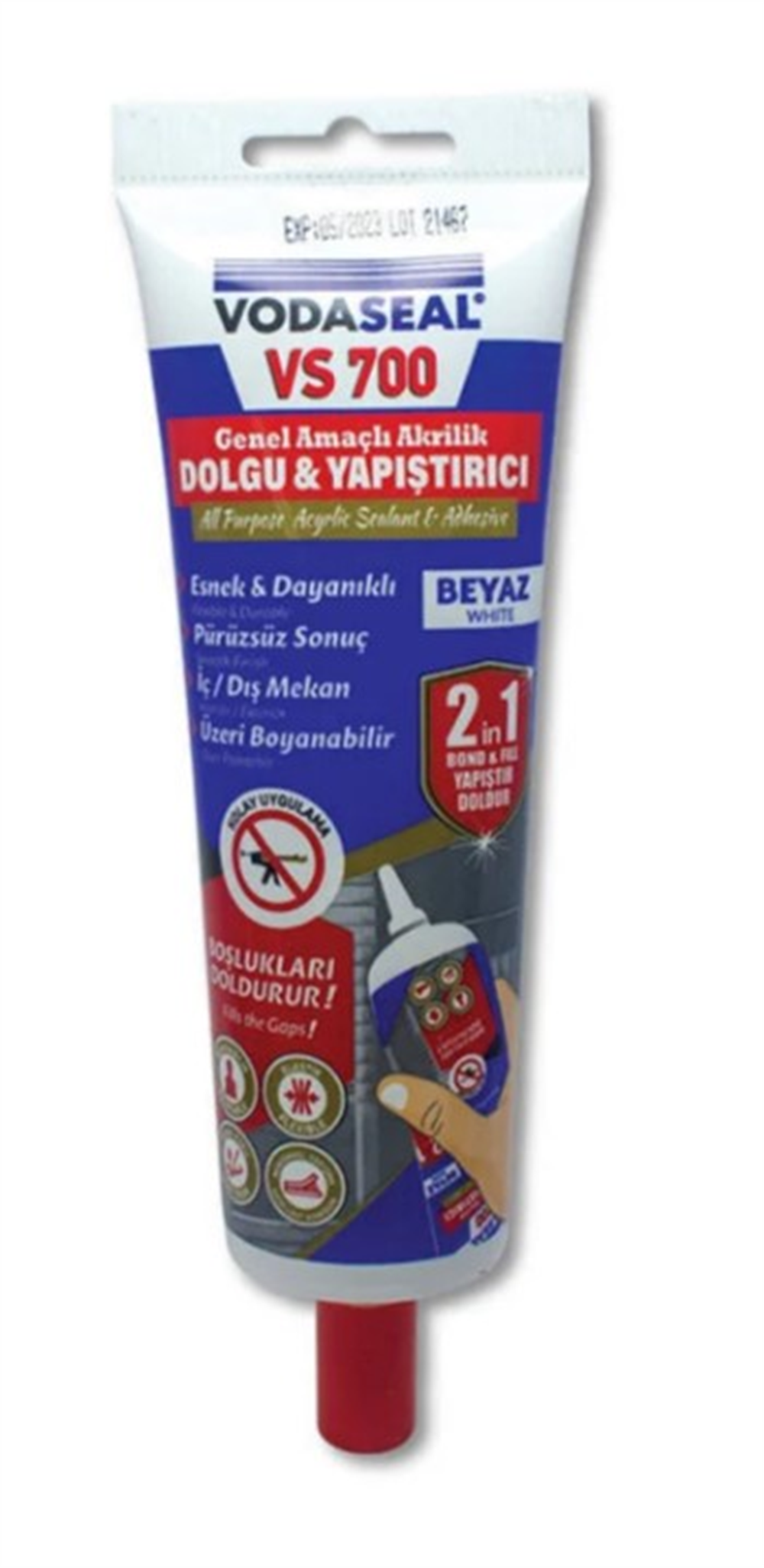 Vodaseal Akrilik Mastik 400 Gr Beyaz Vs700Yapıştırıcılar
