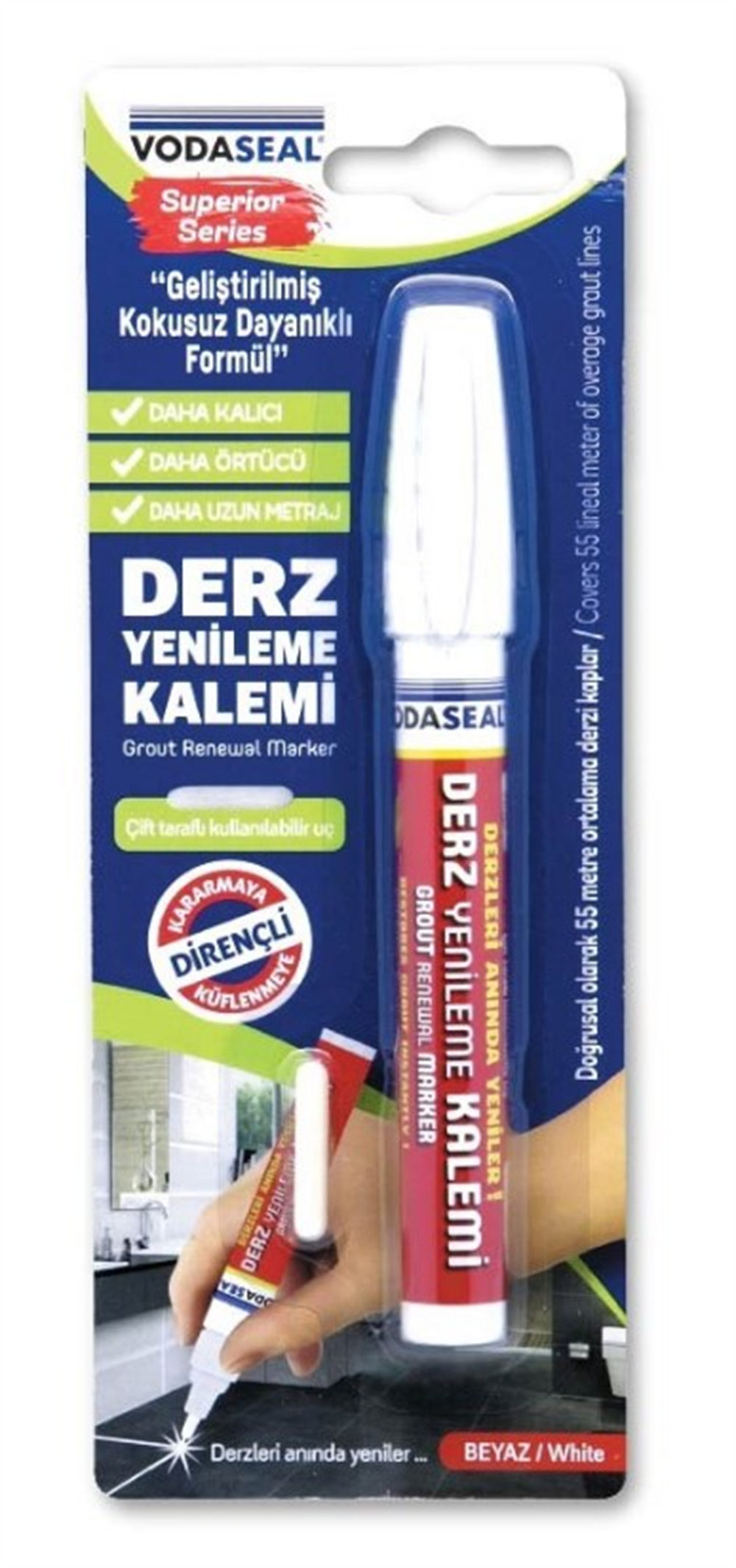 Vodaseal Derz Yenileme Kalemi BeyazDerz Ürünleri