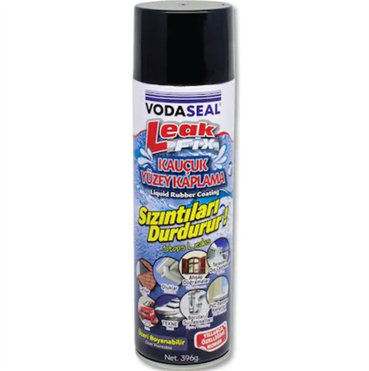 Vodaseal Leak Fix Sprey Kauçuk Kaplama 396 Siyah