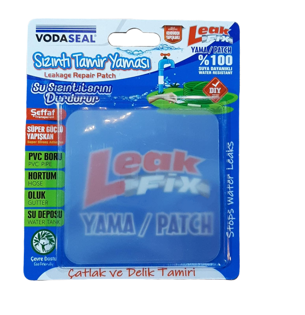 Vodaseal Sızıntı Tamir Yaması 100mm*100mm 2 AdetTamir Bantları