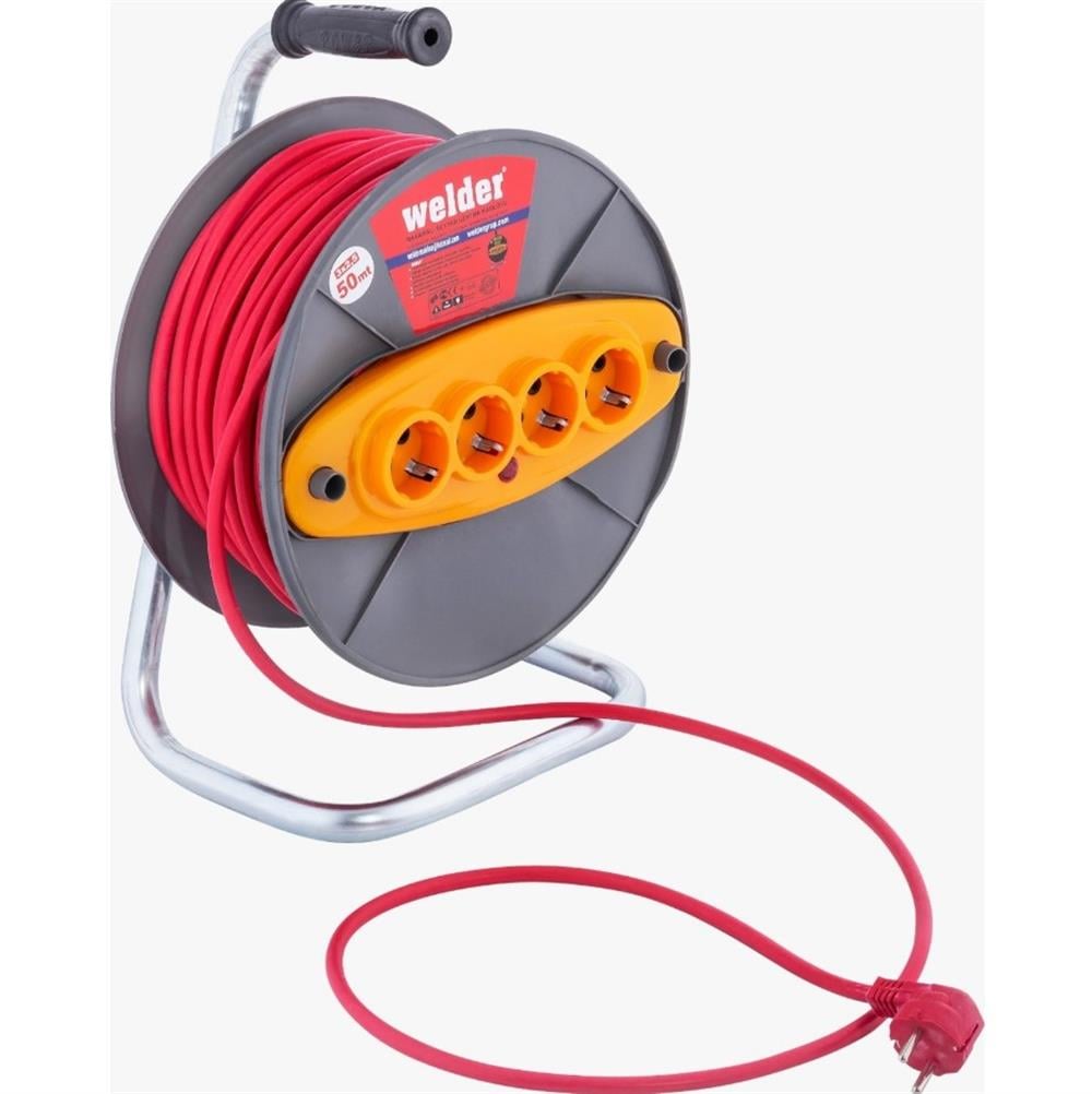 Welder Makaralı Ara Kablo 3x2.5 Mm 50 MtUzatma Kabloları