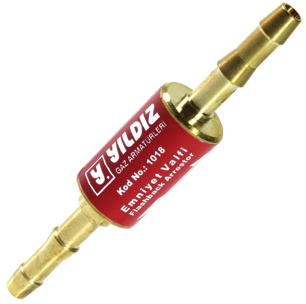 YILDIZ 1018 Alev Emniyet Valfi Yanıcı Gaz Hortum Arası İçinHırdavat Ürünleri