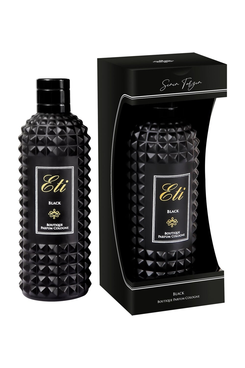 Butik Parfüm Kolonya Black 300 Ml Cam Şişe - Kutulu