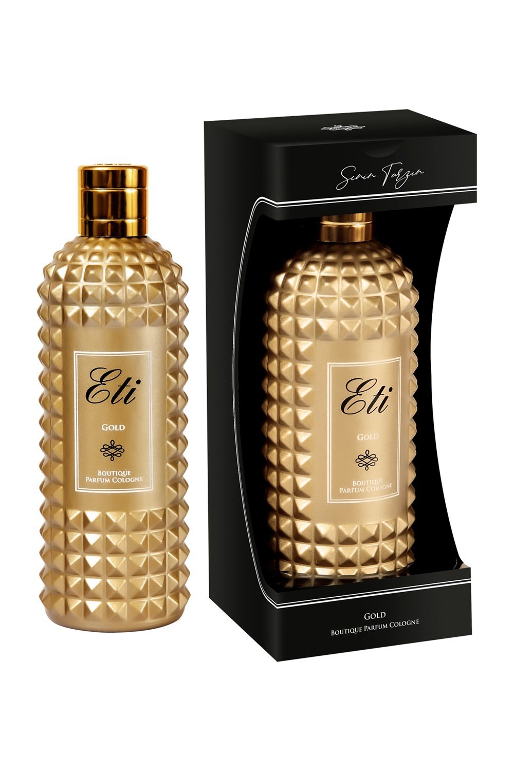 Butik Parfüm Kolonya Gold 300 Ml Cam Şişe - Kutulu