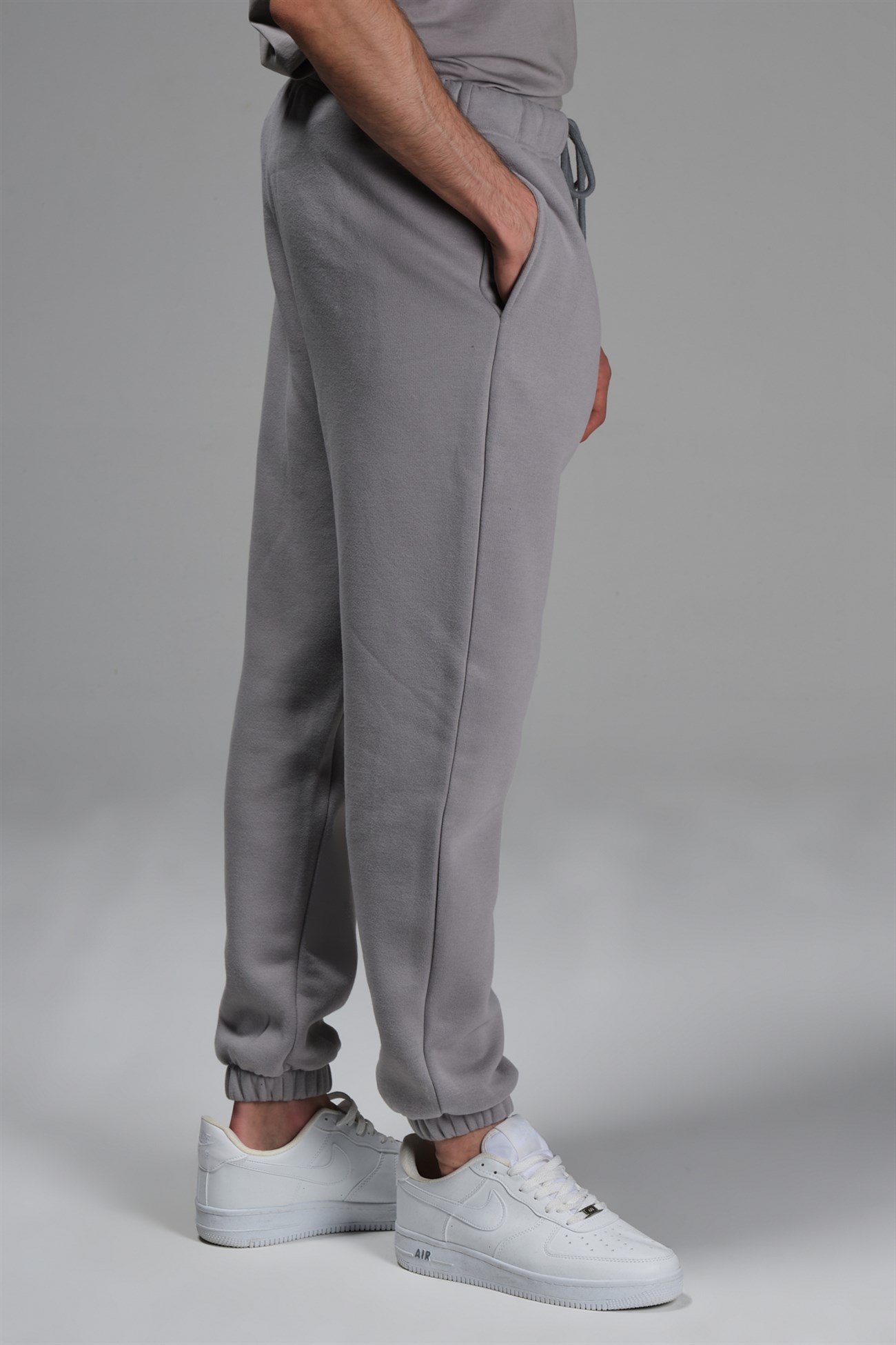 Champion Elastic Cuff Pants Grey Mens Sweatpants Champion, 41% OFF