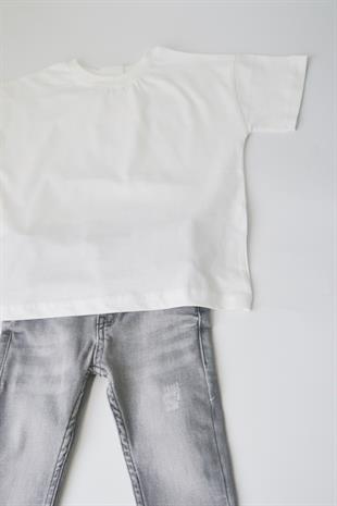 Beyaz Basic Oversize T-shirtTr-7226-262727