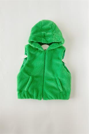 Kız Çocuk Yeşil Peluş Ceket103-234