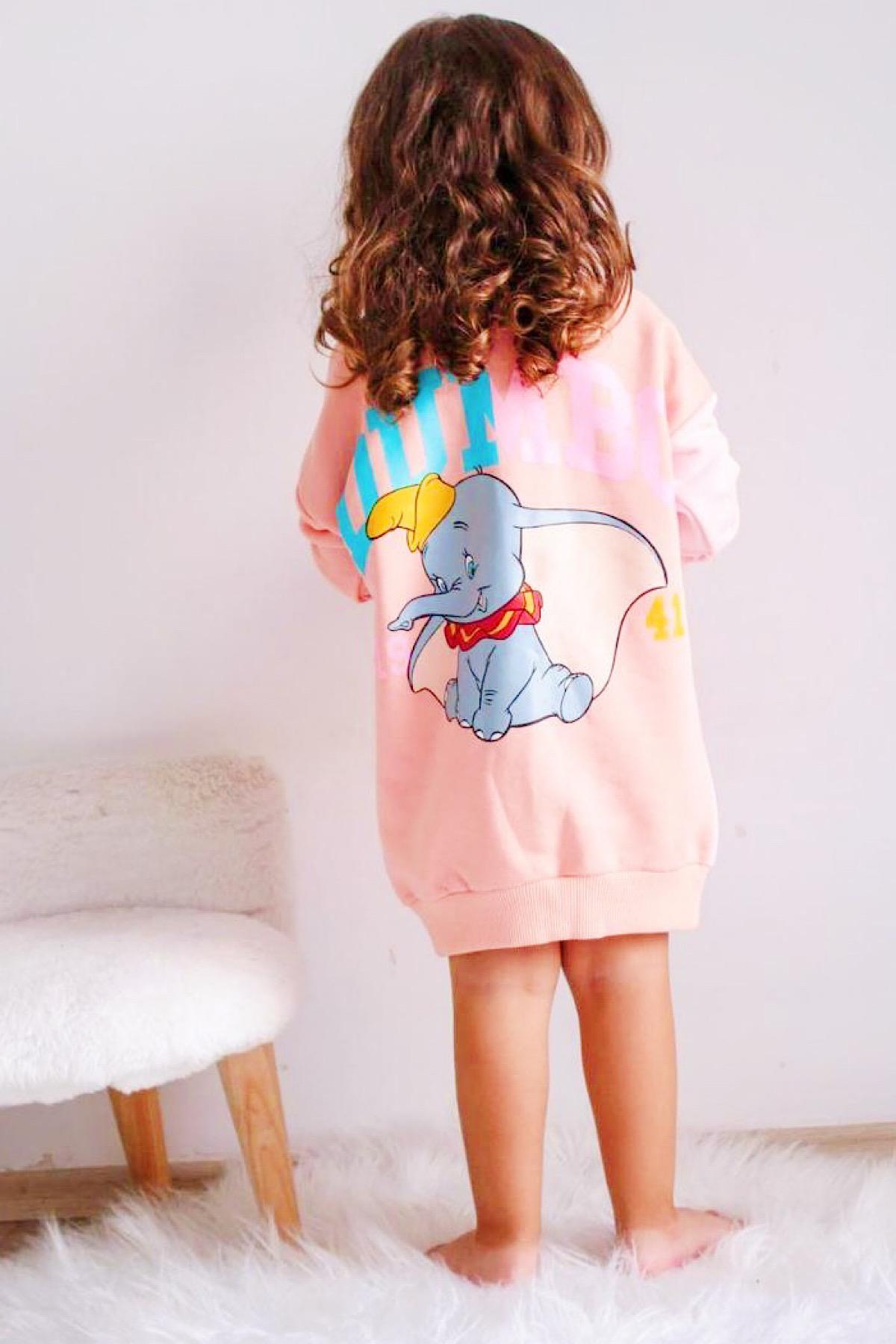 Kız Çocuk Dumbo Sweat Elbise