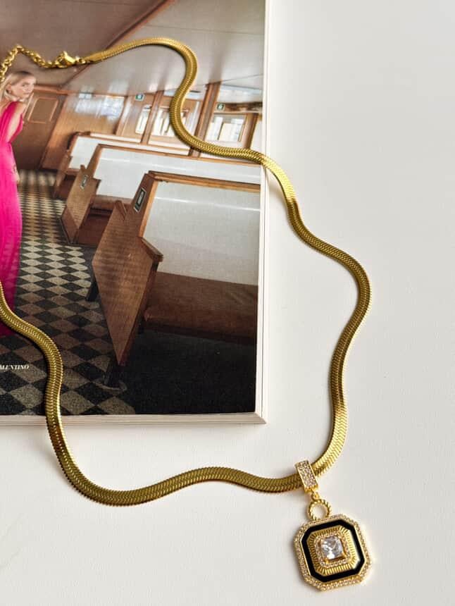 Çelik Gold İtalyan Serenay Kolye (50 Cm)