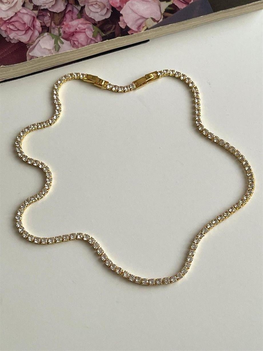 Çelik Gold Renk Su Yolu Kolye (45 Cm)