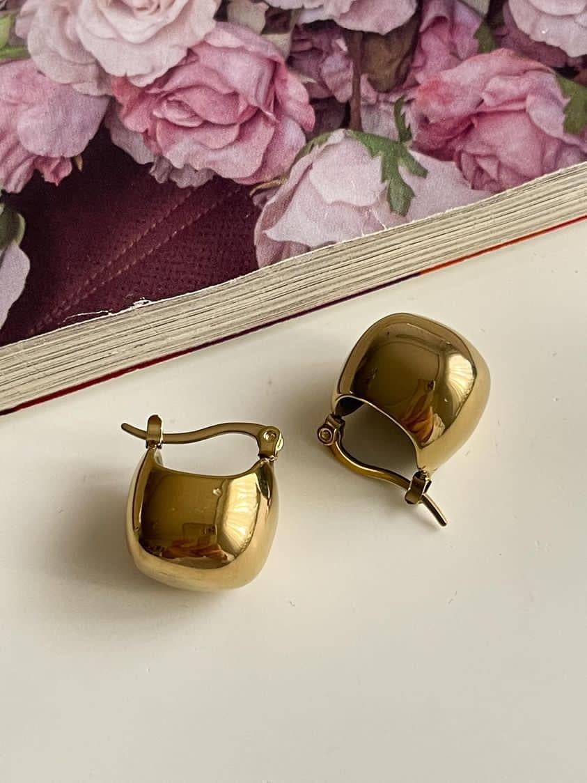 Çelik Gold Topçuklu Küpe (1.60 Cm)