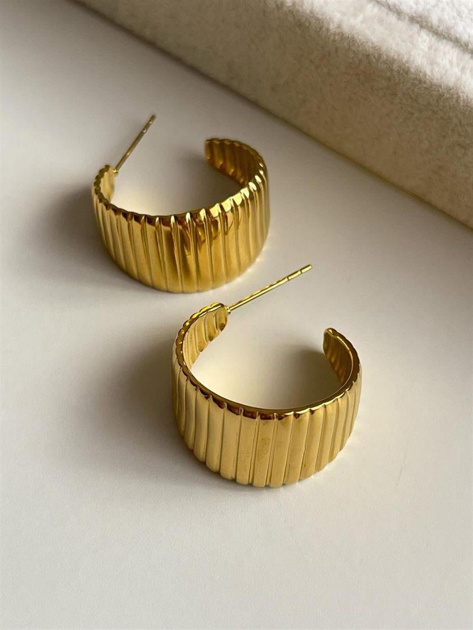 Çelik Vintage Küpe (2 Cm)