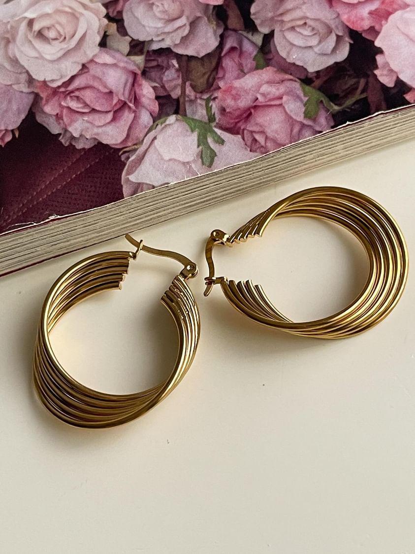 Çelik Vintage Küpe (3.40 Cm)