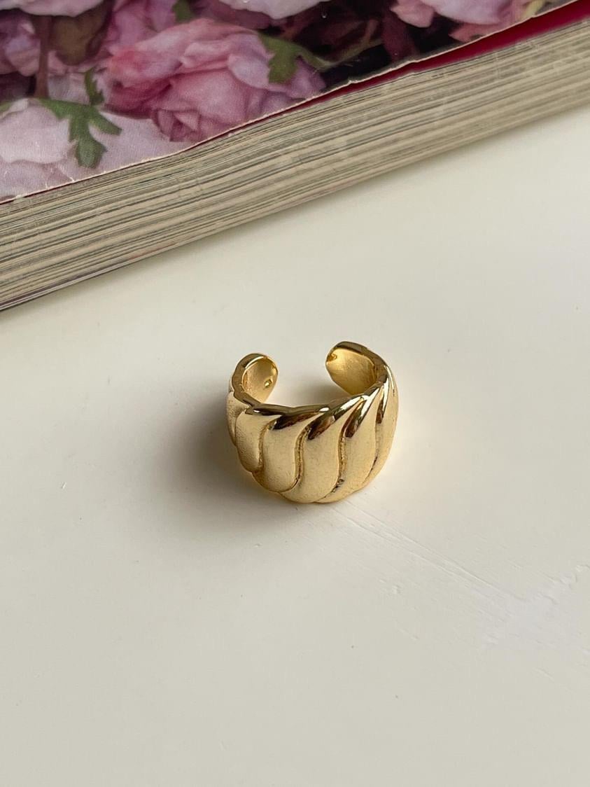 Gold Tekli Ear Cuff Küpe 