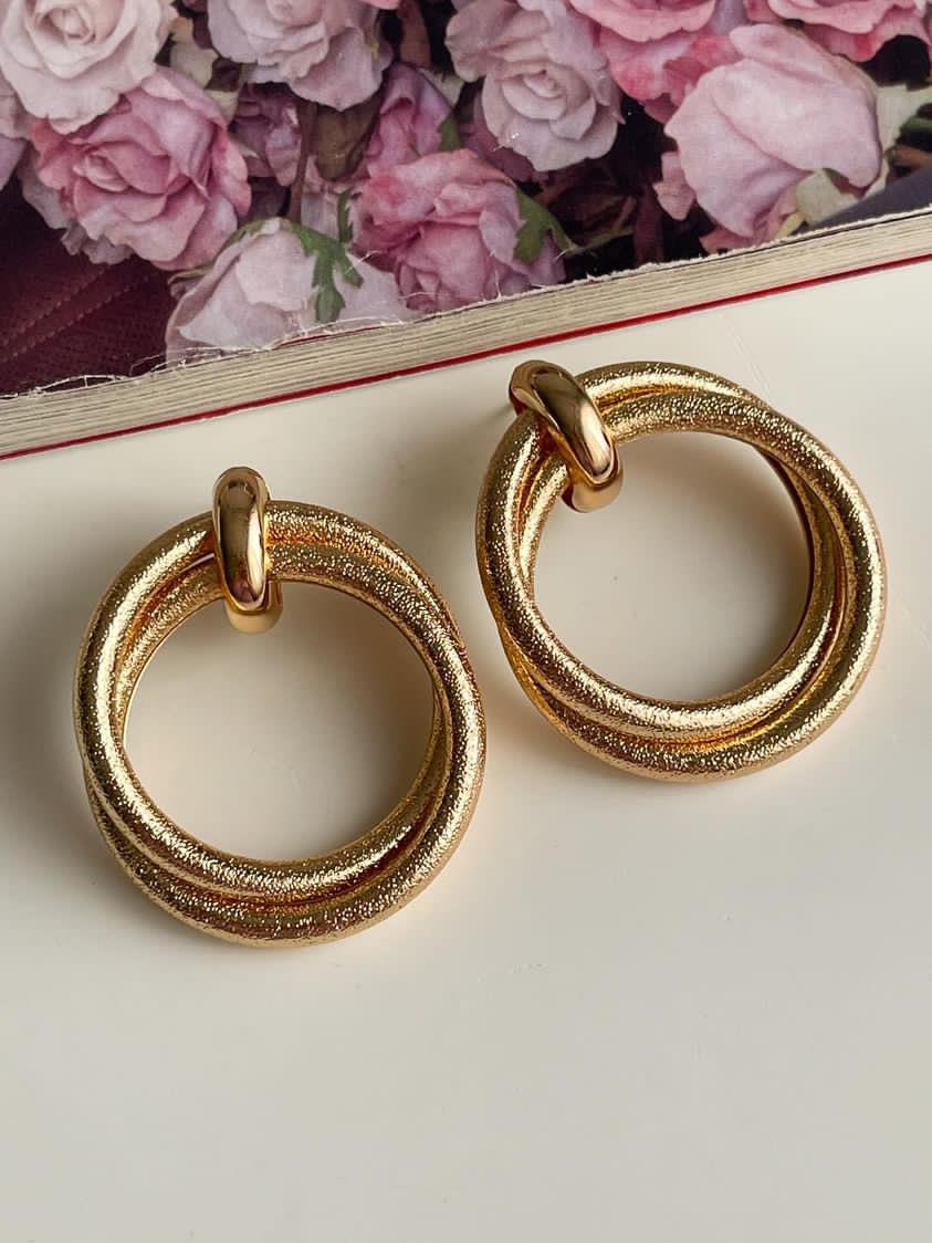Gold Vintage Küpe (4.5 Cm)