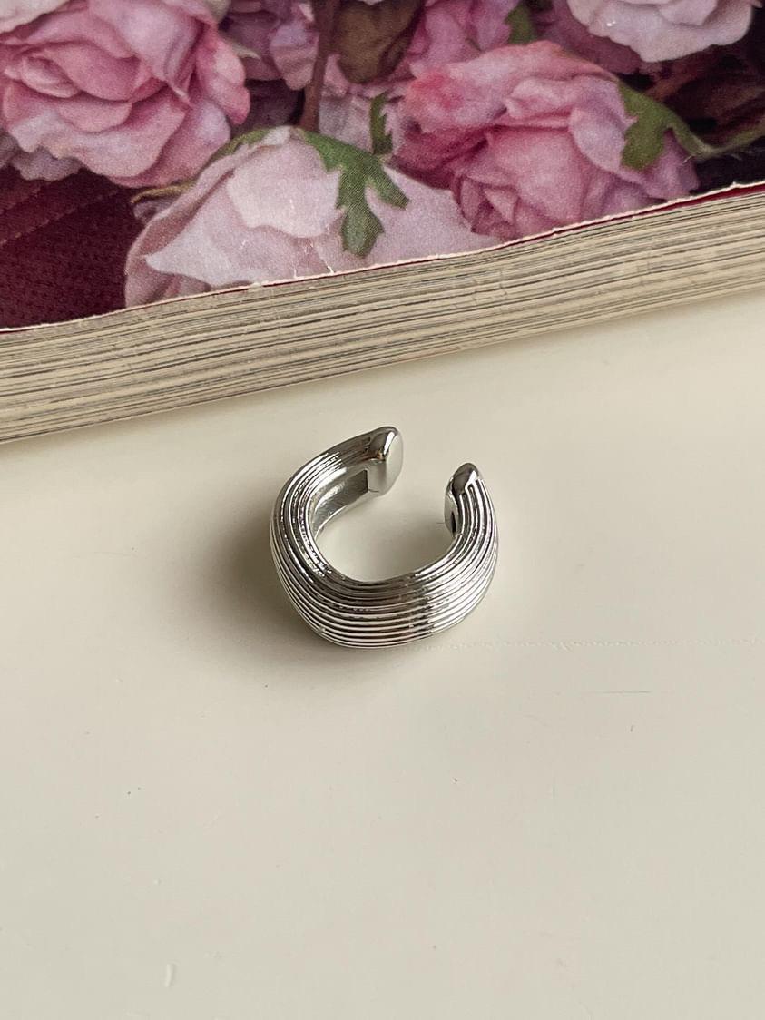 Gümüş Renk Tekli Ear Cuff Küpe 