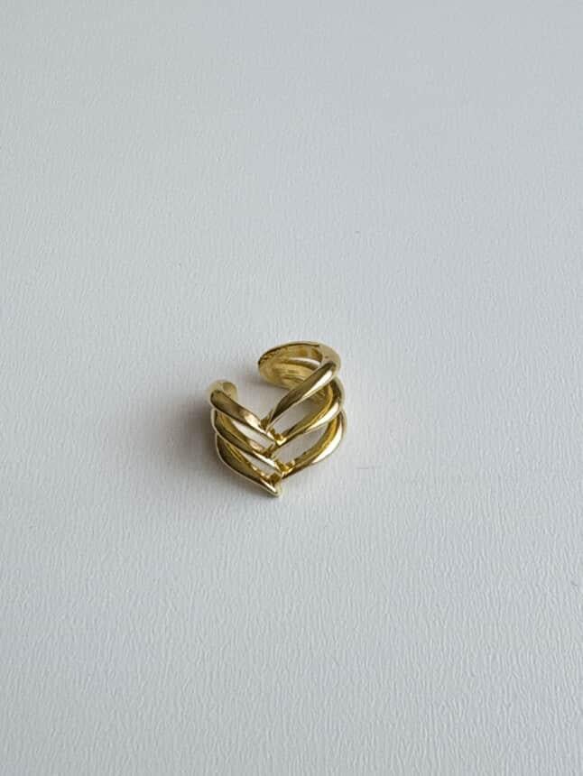 Özel Kaplama Gold Tek Adet Ear Cuff Küpe 