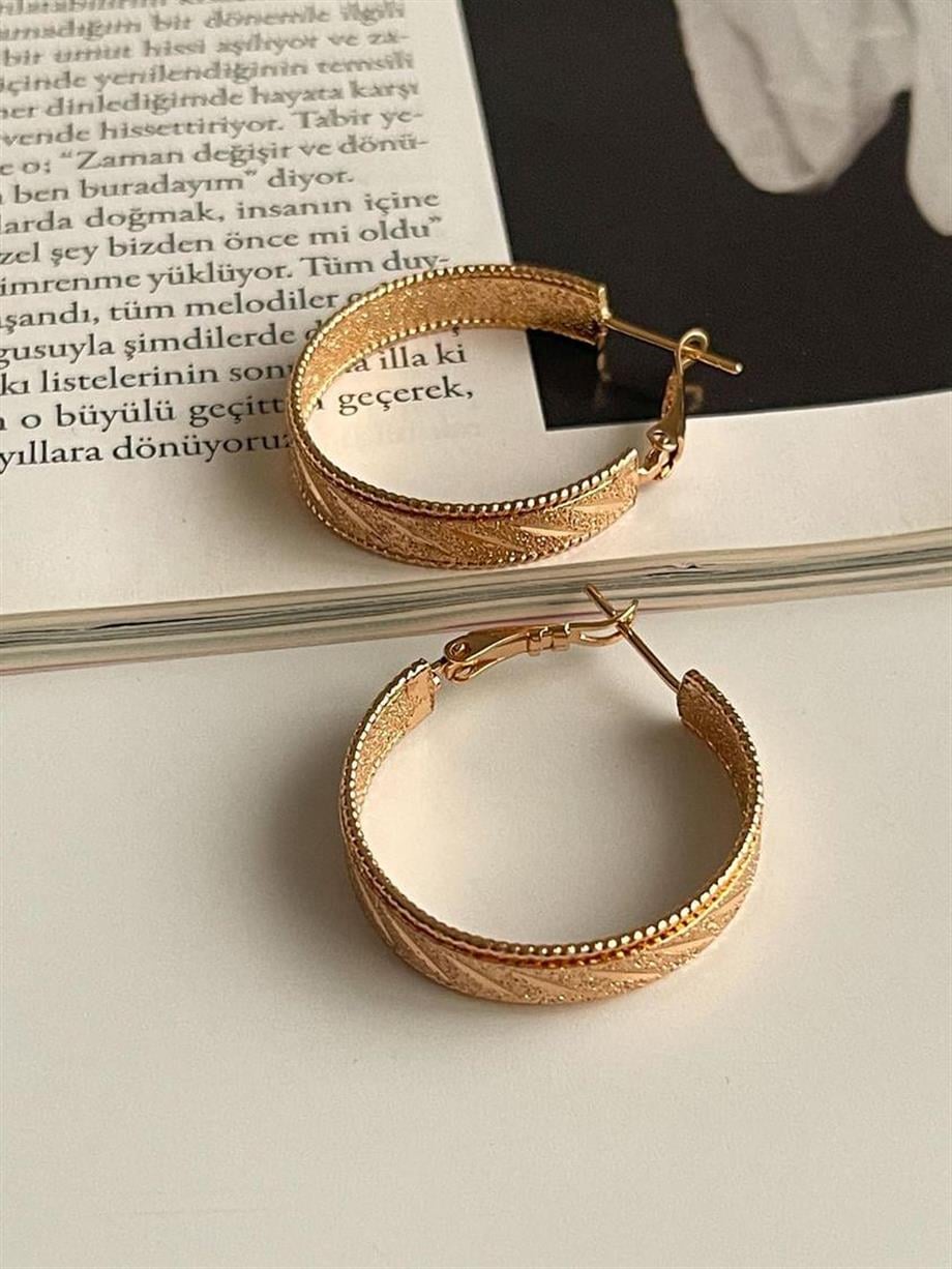 Özel Kaplama Xuping Kuyumcu Model Halka Küpe (3 Cm)