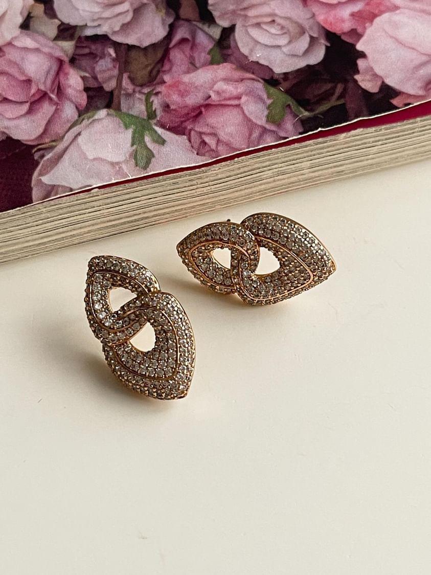 Xuping Gold Zirkon Taşlı Küpe (2.5 Cm)