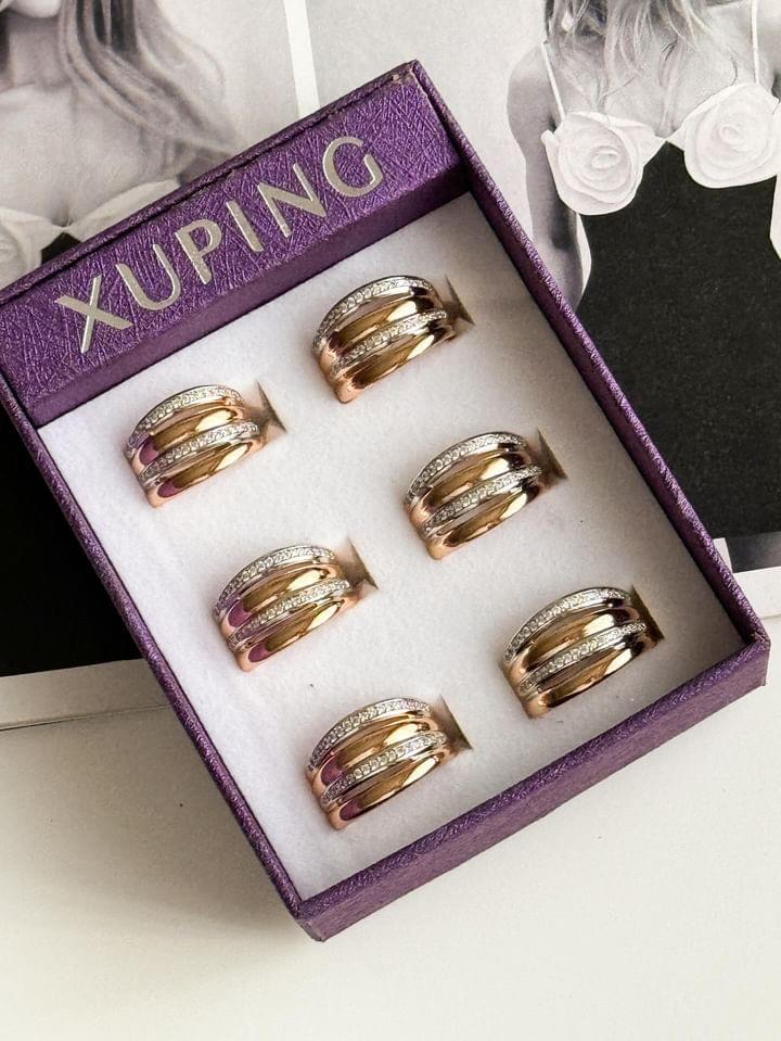 Xuping Gold Zirkon Taşlı Numaralı Yüzük (16 Numara)