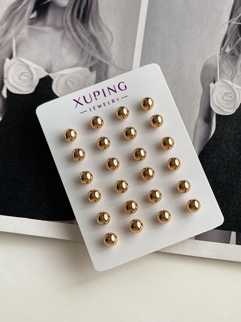 Xuping Topçuklu Gold Tekli İstediğin Kadar Al Tak Küpesi 