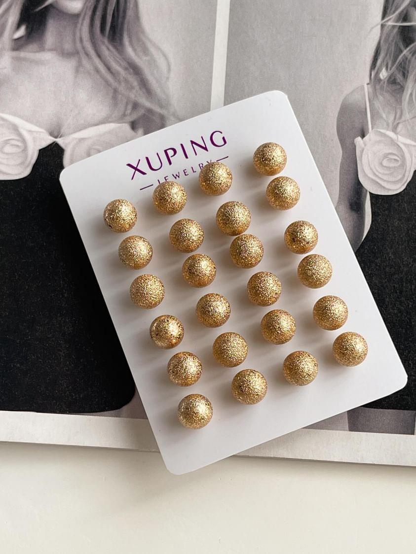 Xuping Topçuklu Gold Tekli İstediğin Kadar Al Tak Küpesi