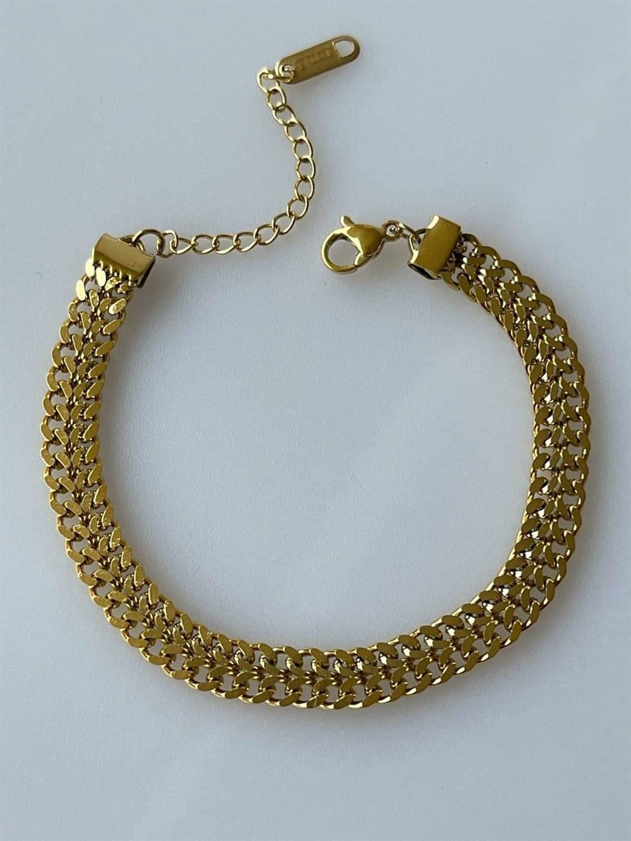 Çelik Balık Sırtı Bileklik (21Cm)