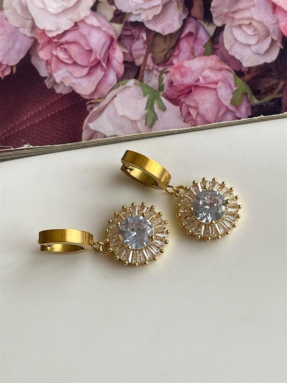 Çelik Gold Hera Küpe (3 Cm)
