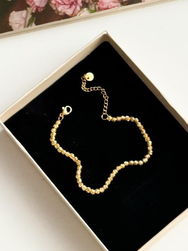 Çelik Gold Renk Dorika Bileklik (22 Cm)
