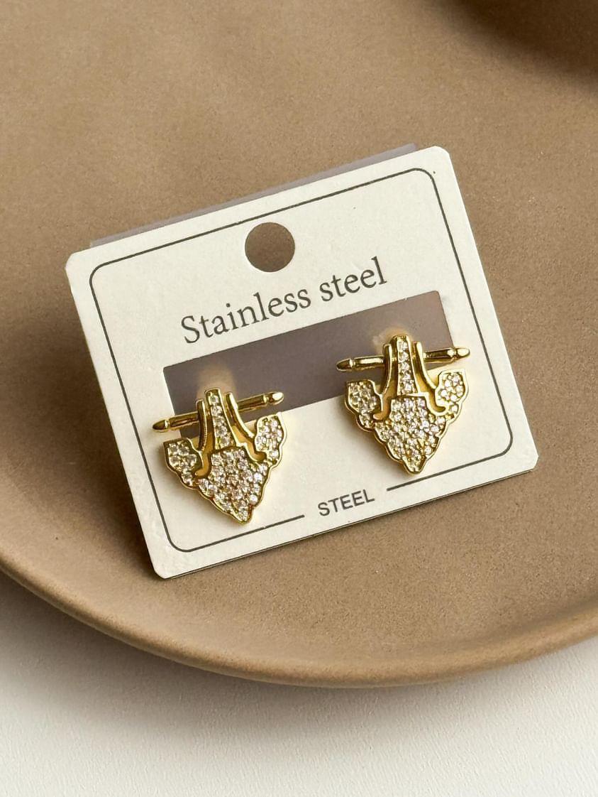 Çelik Gold Renk Seranay Küpe (1.5 Cm)