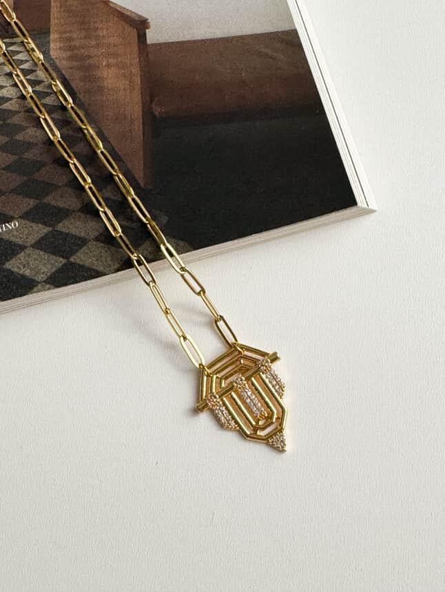 Çelik Gold Serenay Kolye (44 Cm)