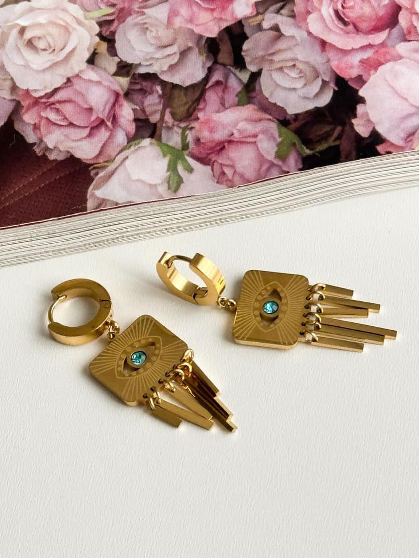 Çelik Göz Küpe (4 Cm)