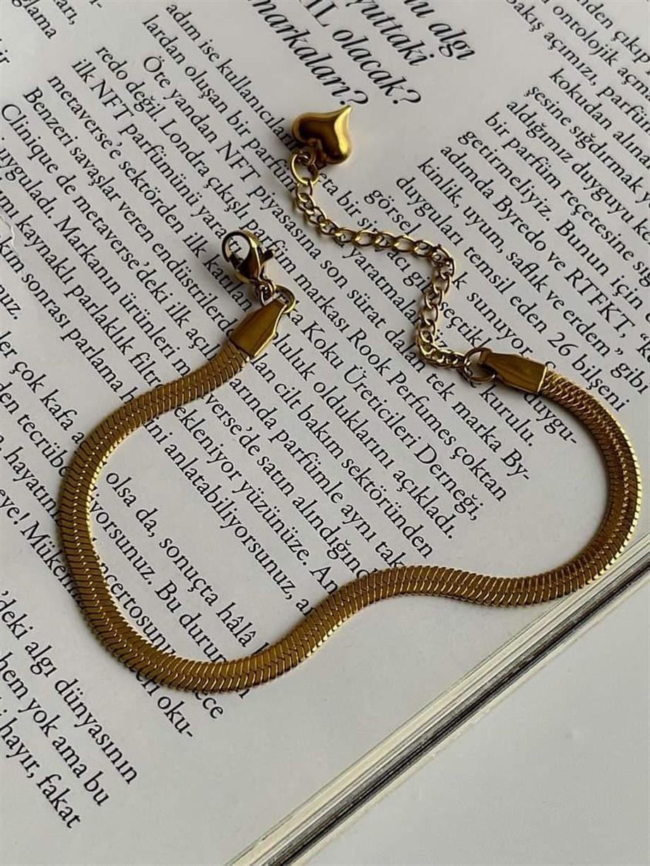 Çelik İtalyan Zincir Bileklik (23 Cm) (2 Numara)