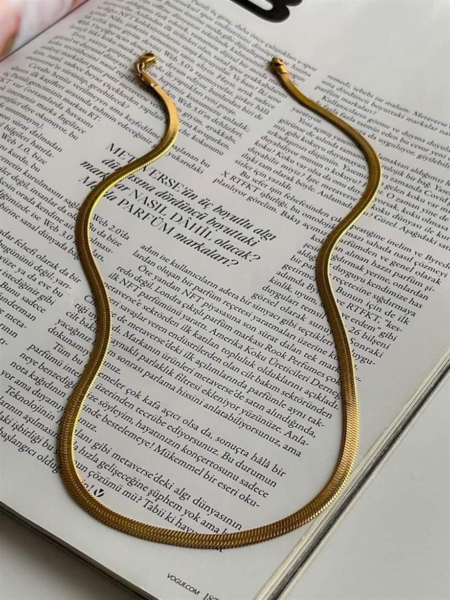 Çelik İtalyan Zincir Kolye (49 Cm) (1 Numara)