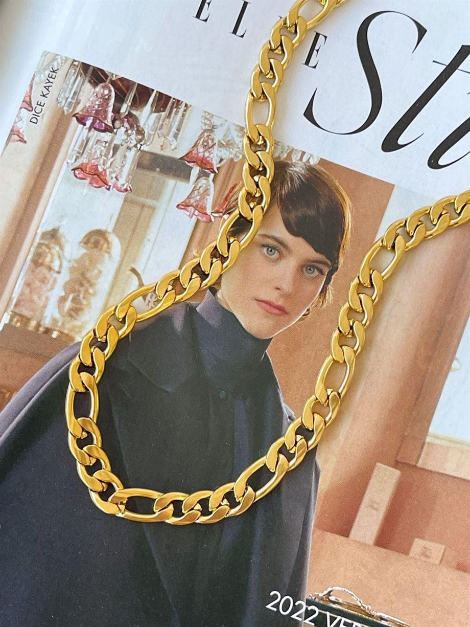 Çelik Kalın Boyfriend Kolye (46 Cm)