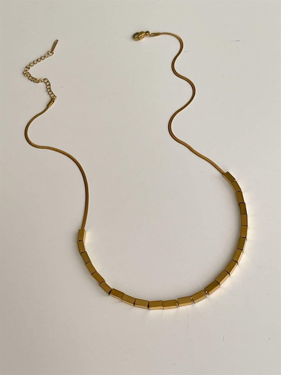 Çelik Kutucuklu Kolye (45 Cm)