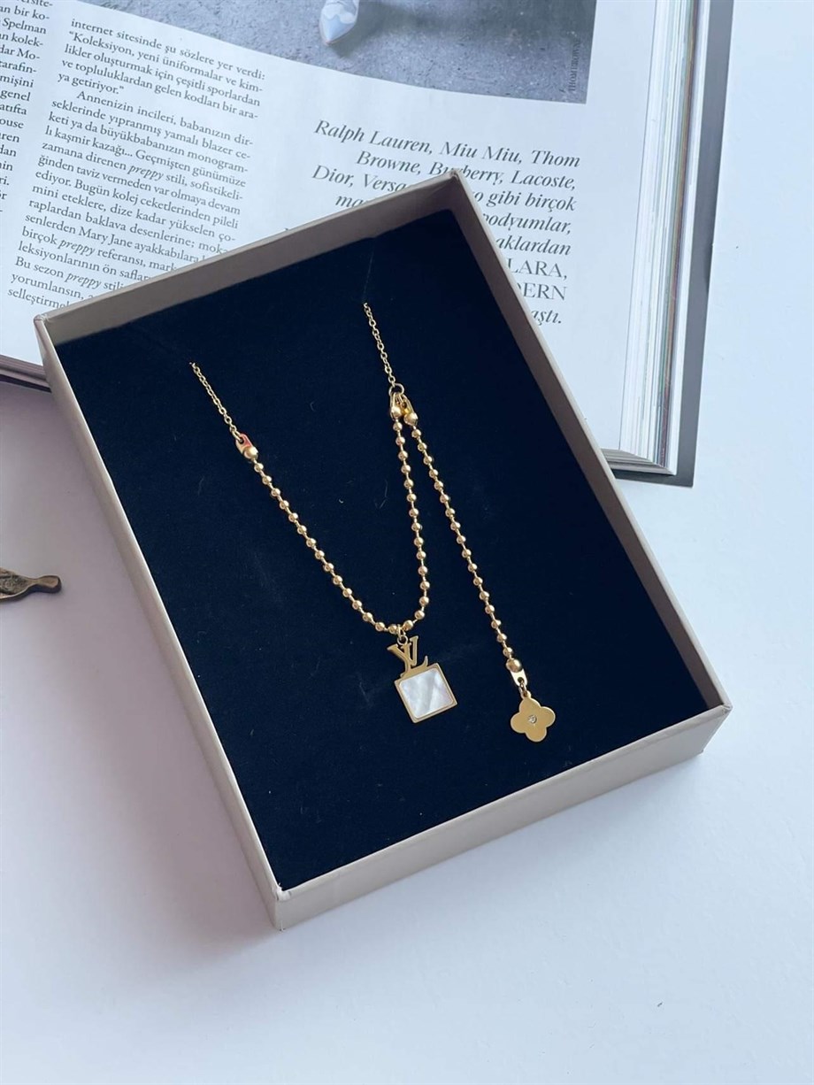 Çelik Marka Model Sedefli Kolye (46 Cm)