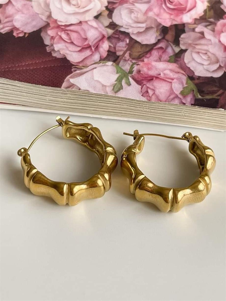 Çelik Midye Küpe (2.20 Cm)