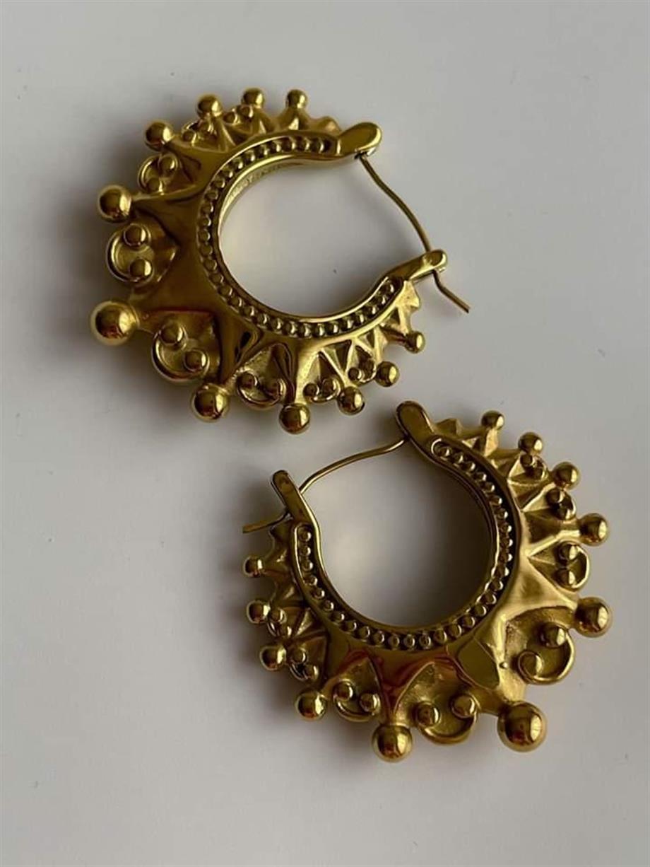 Çelik Midye Küpe (3.5 Cm)