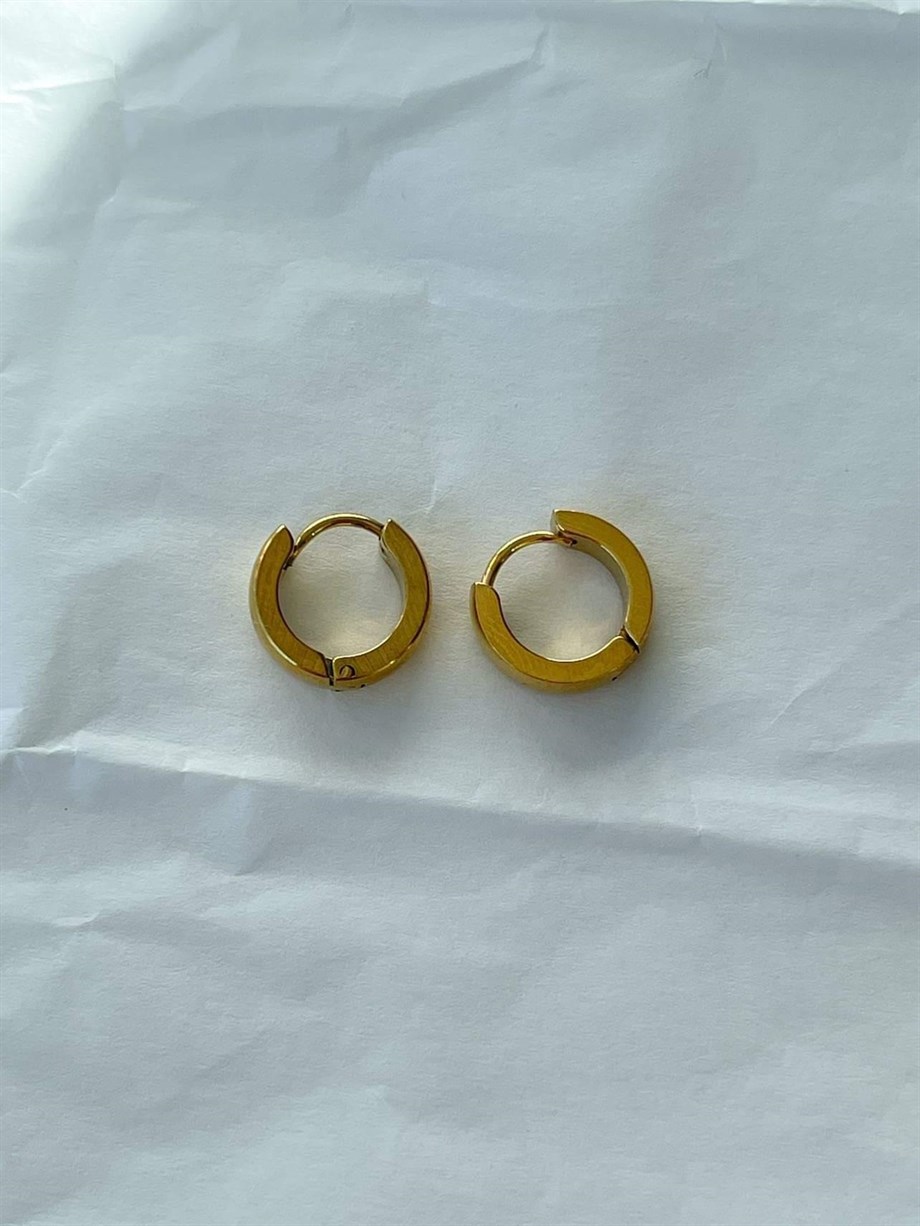 Çelik Mini Pera Halka Küpe (1 Cm)