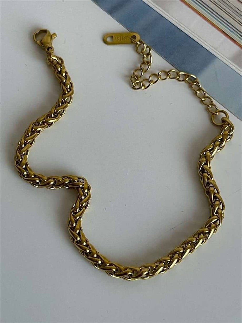 Çelik Örgü Bileklik (23 Cm)