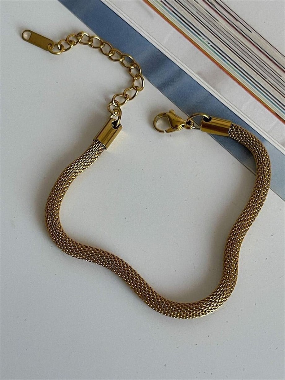 Çelik Örgü Bileklik (23 Cm)
