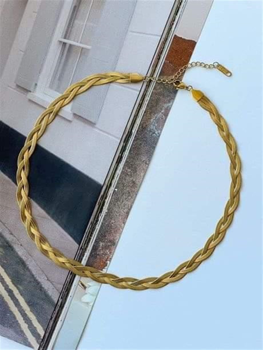 Çelik Örgü Kolye (45 Cm)