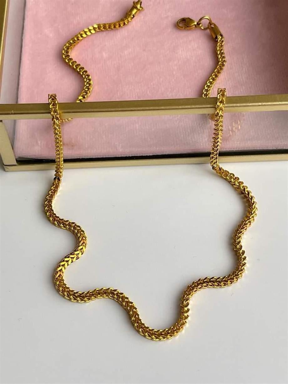 Çelik Örgü Kolye (50 Cm) (1 Numara)