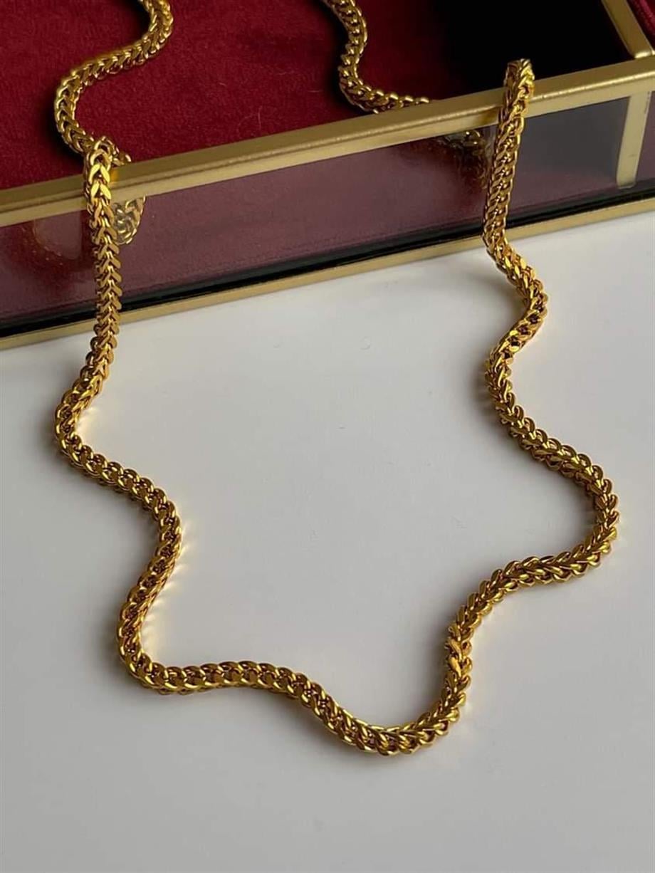 Çelik örgü Uzun Kolye (60 Cm) (2 Numara)