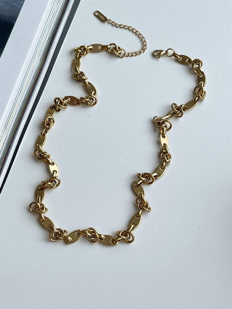 Çelik Özel Tasarım Kolye (48 Cm)